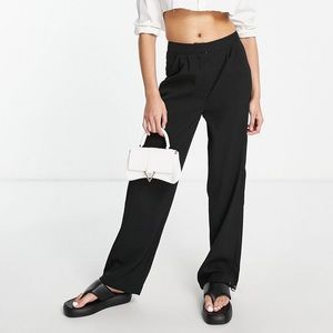 NWT ASOS 4th & Reckless Black Tailored Pants with Elastic Cuff Medium